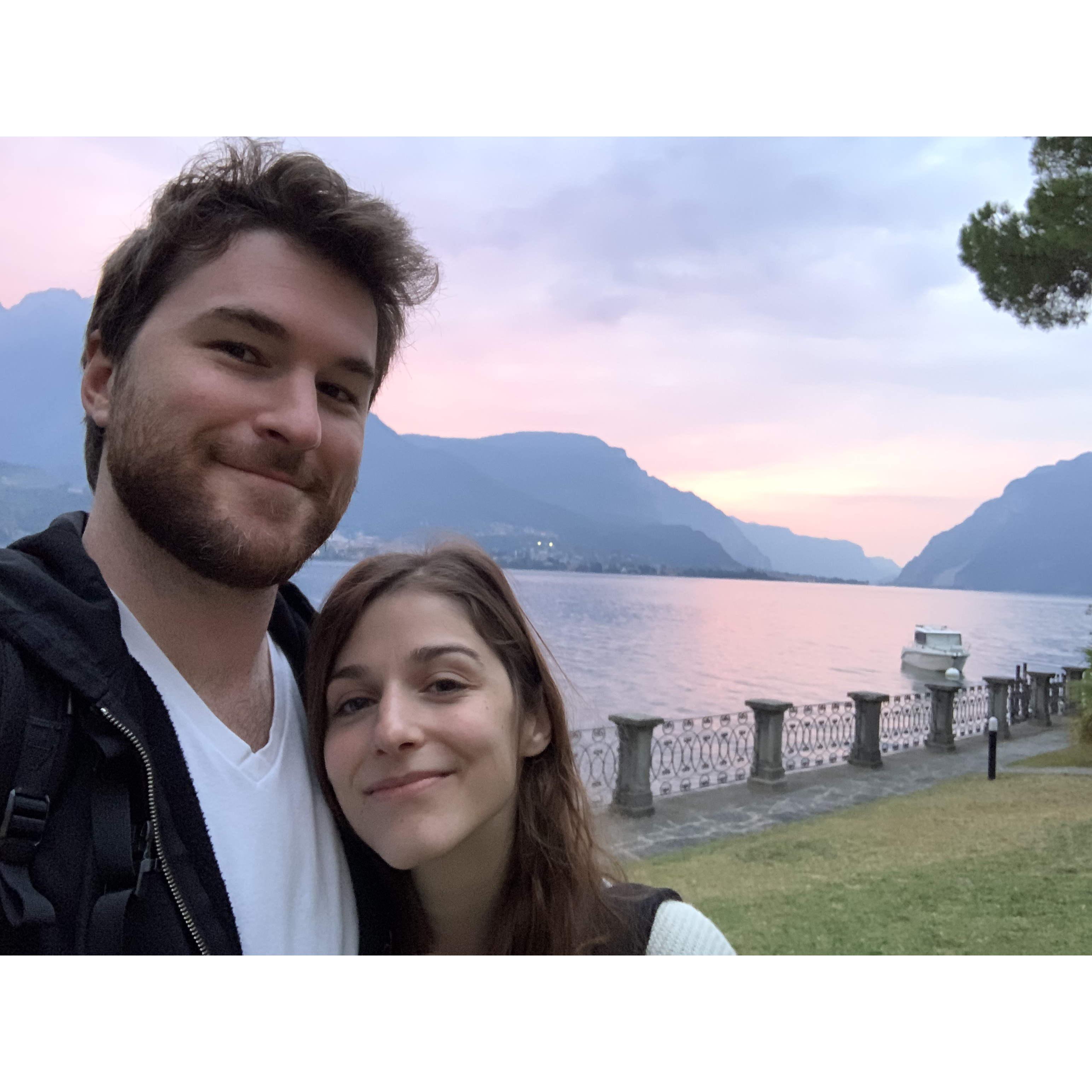 Out on Lake Como!