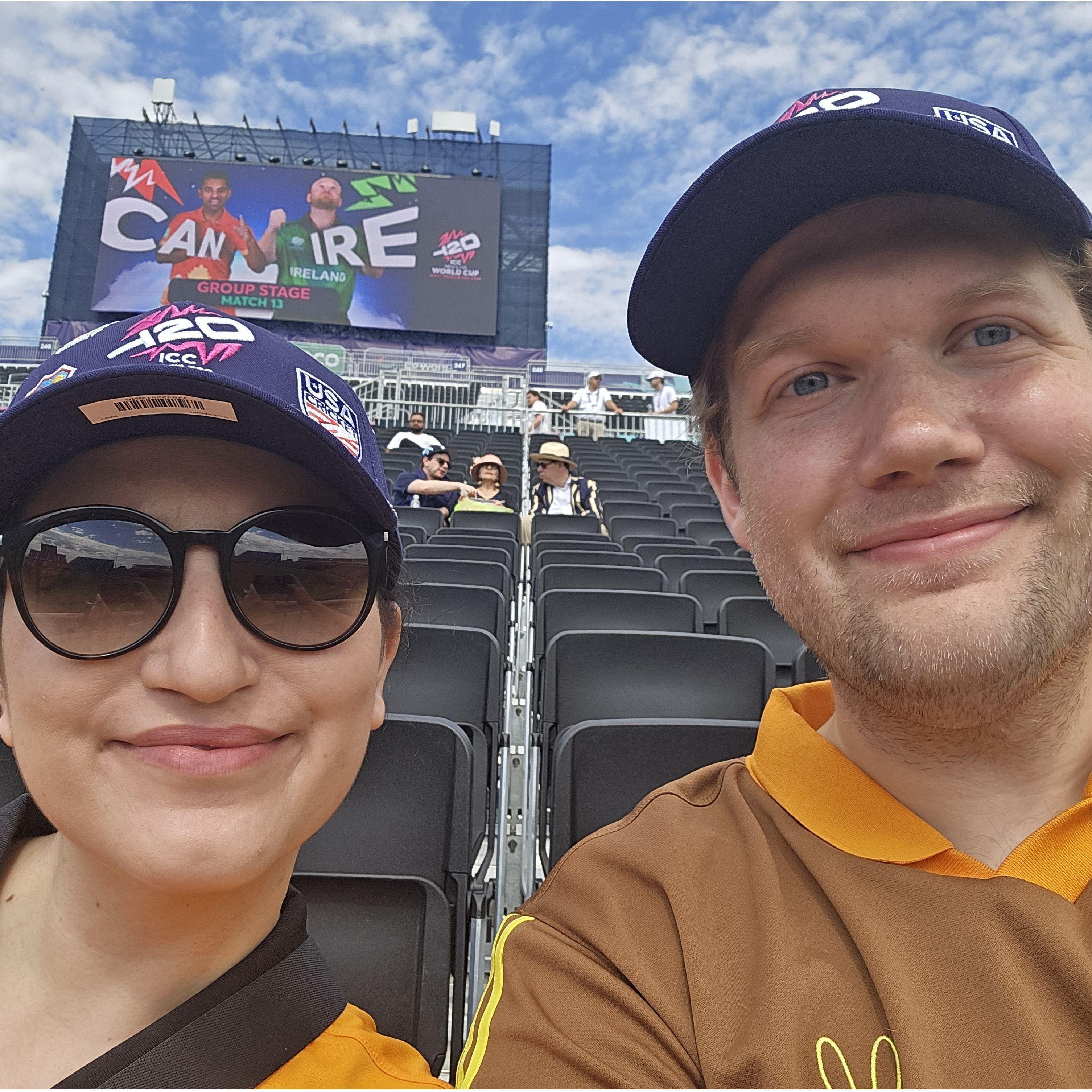 At the Cricket World Cup in 2024