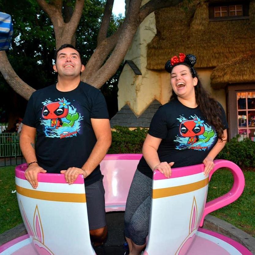 Matching Deadpool Disney Princess Shirts at Disneyland! August 2018