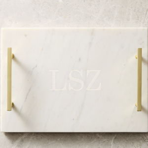 West Elm Marble & Brass Charcuterie Board