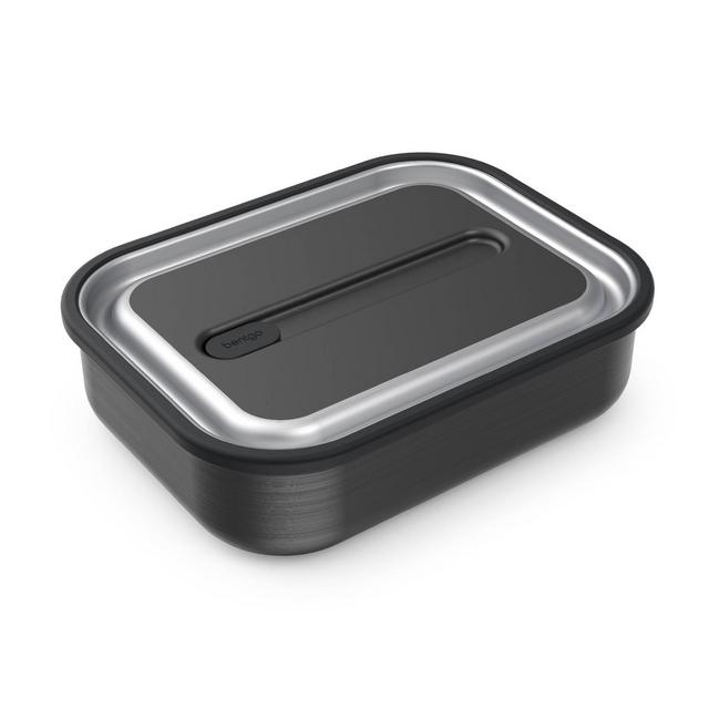 Bentgo Stainless Steel Leakproof Lunchbox with Removable Divider - Carbon Black