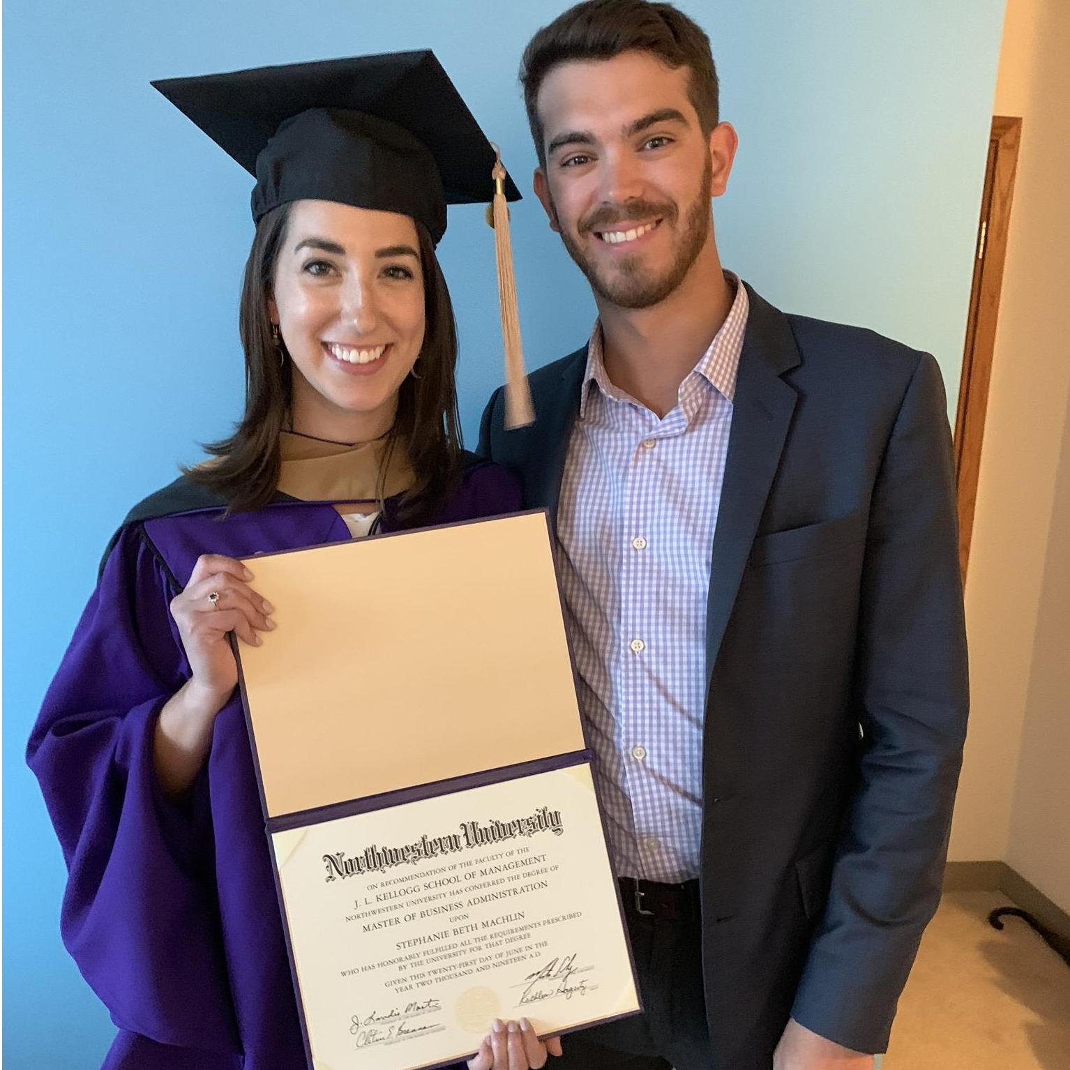 Steph's Kellogg MBA Graduation, May 2019