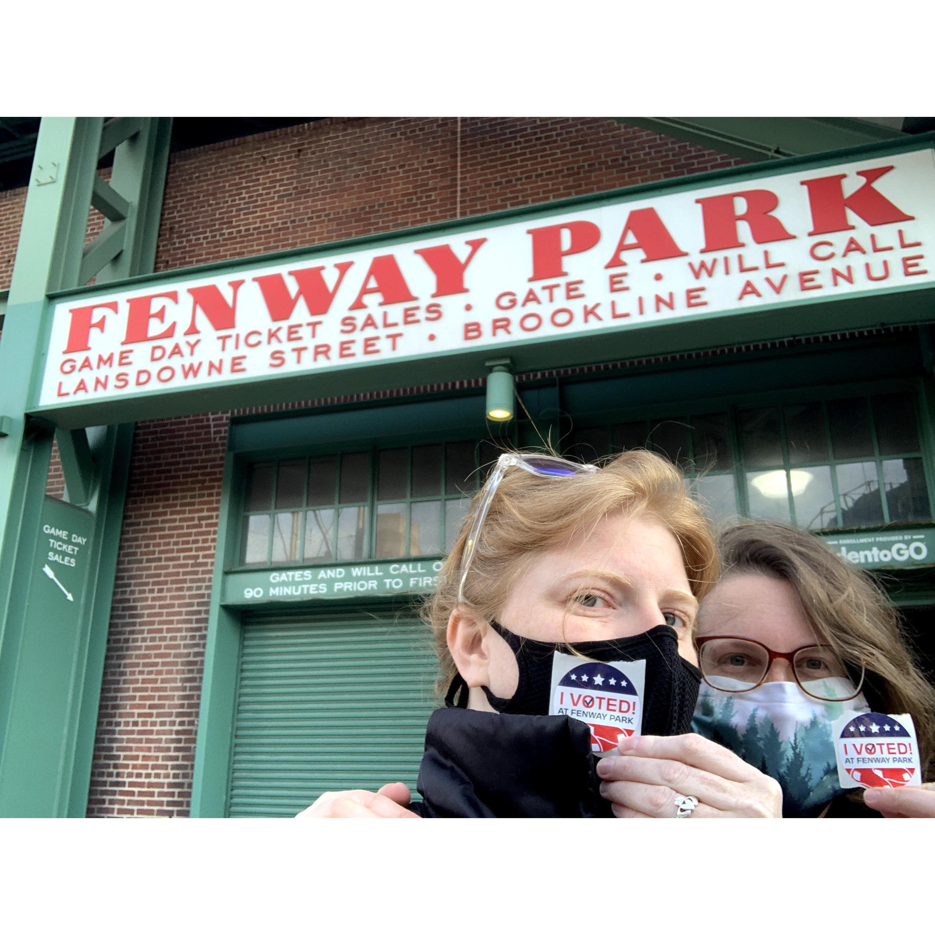 2020 voting at Fenway