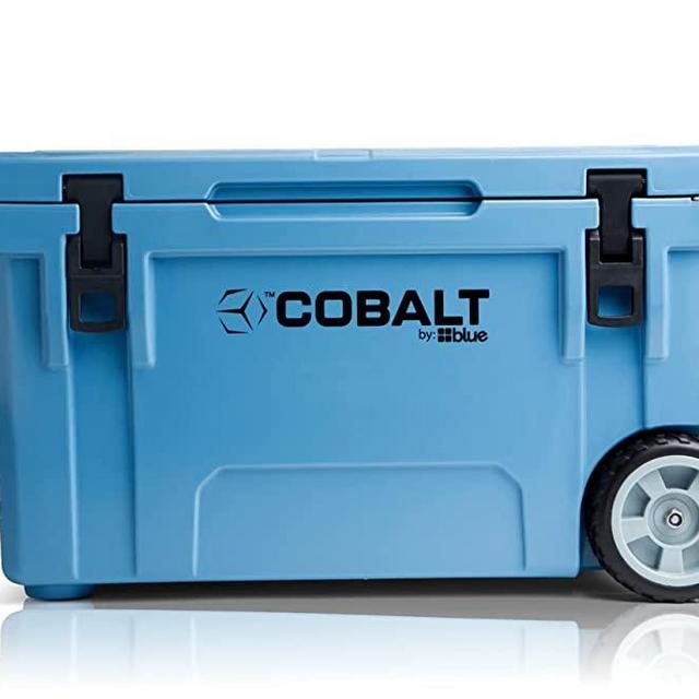 Cobalt 55 Quart Roto Molded Super Ice Cooler | Large Ice Chest Holds Ice Up to 5 Days |