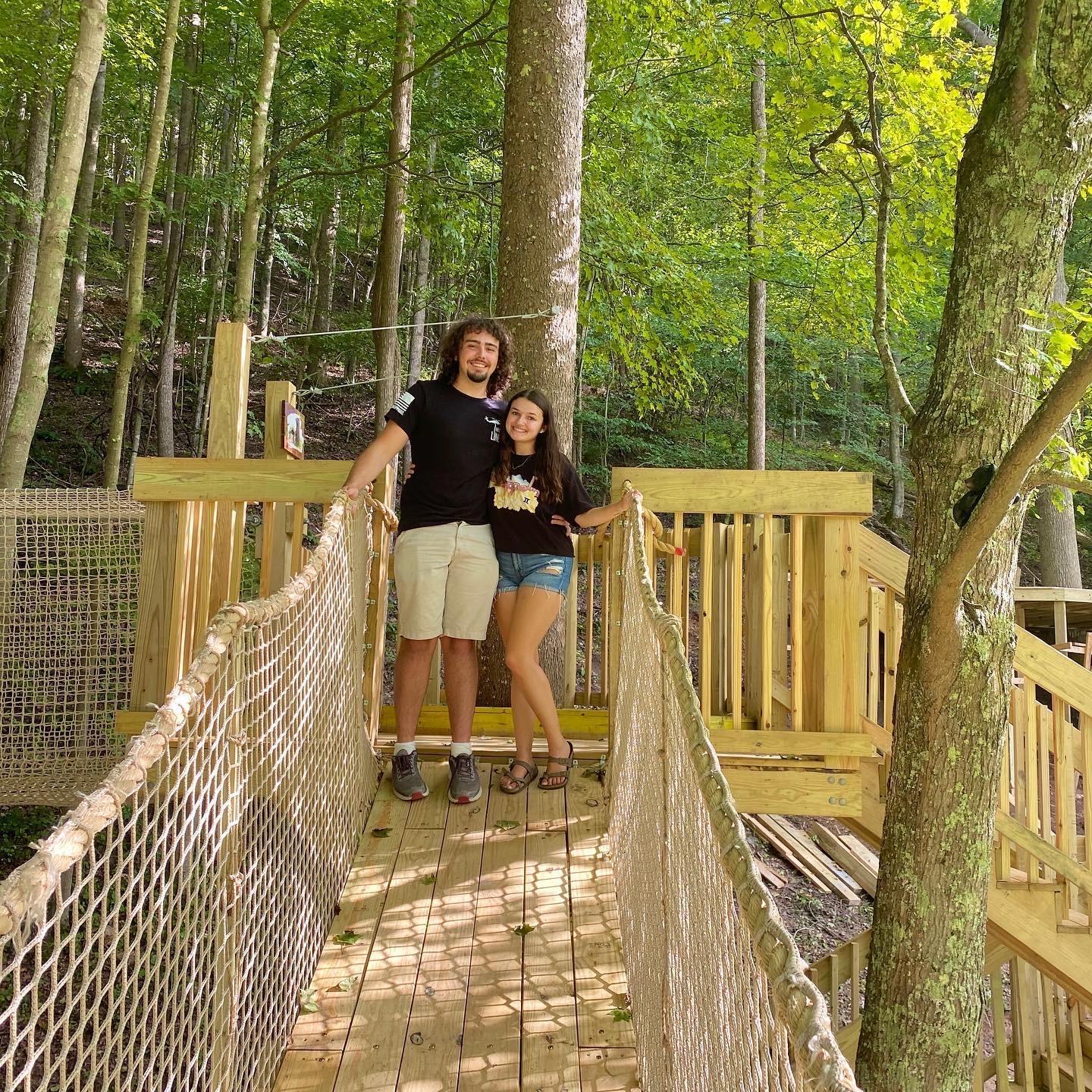 Tree adventure course fun!!!
