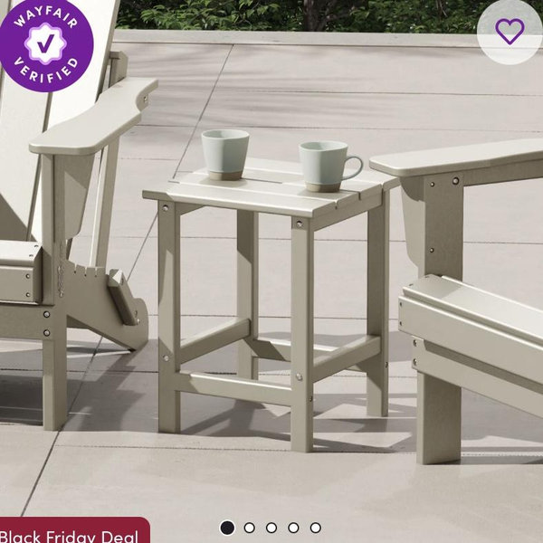 Shavon All Weather Adirondack Outdoor Hdpe Side Table | Wayfair