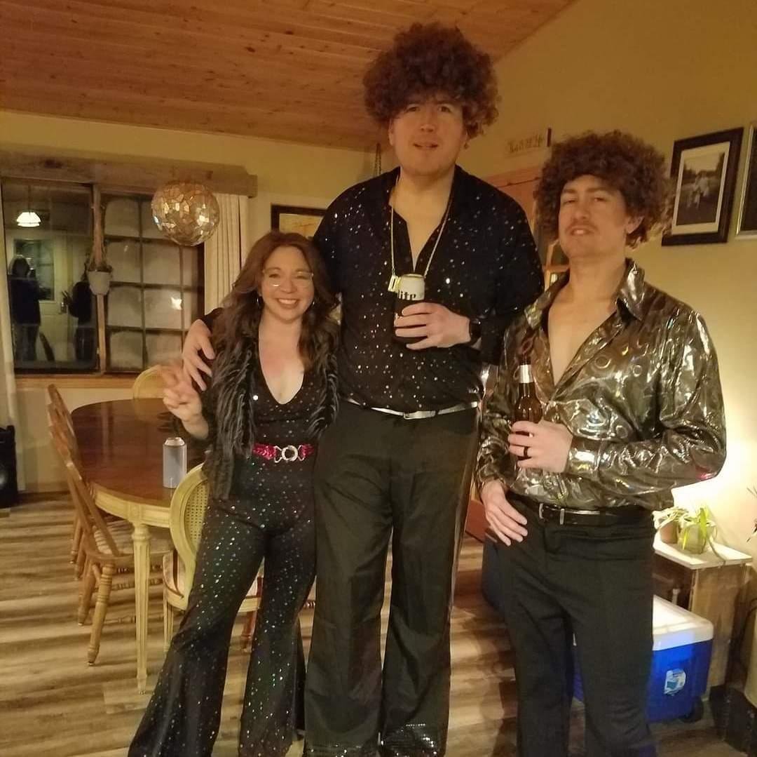 Our friends host great parties that generally include dressing up. This was a groovy party in 2021!