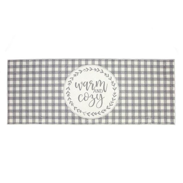 Levtex Home "Warm and Cozy" 2' x 5' Accent Runner in Cream/Grey