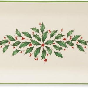 Lenox 879348 Holiday Hors d'Oeuvre Tray, Christmas Hosting