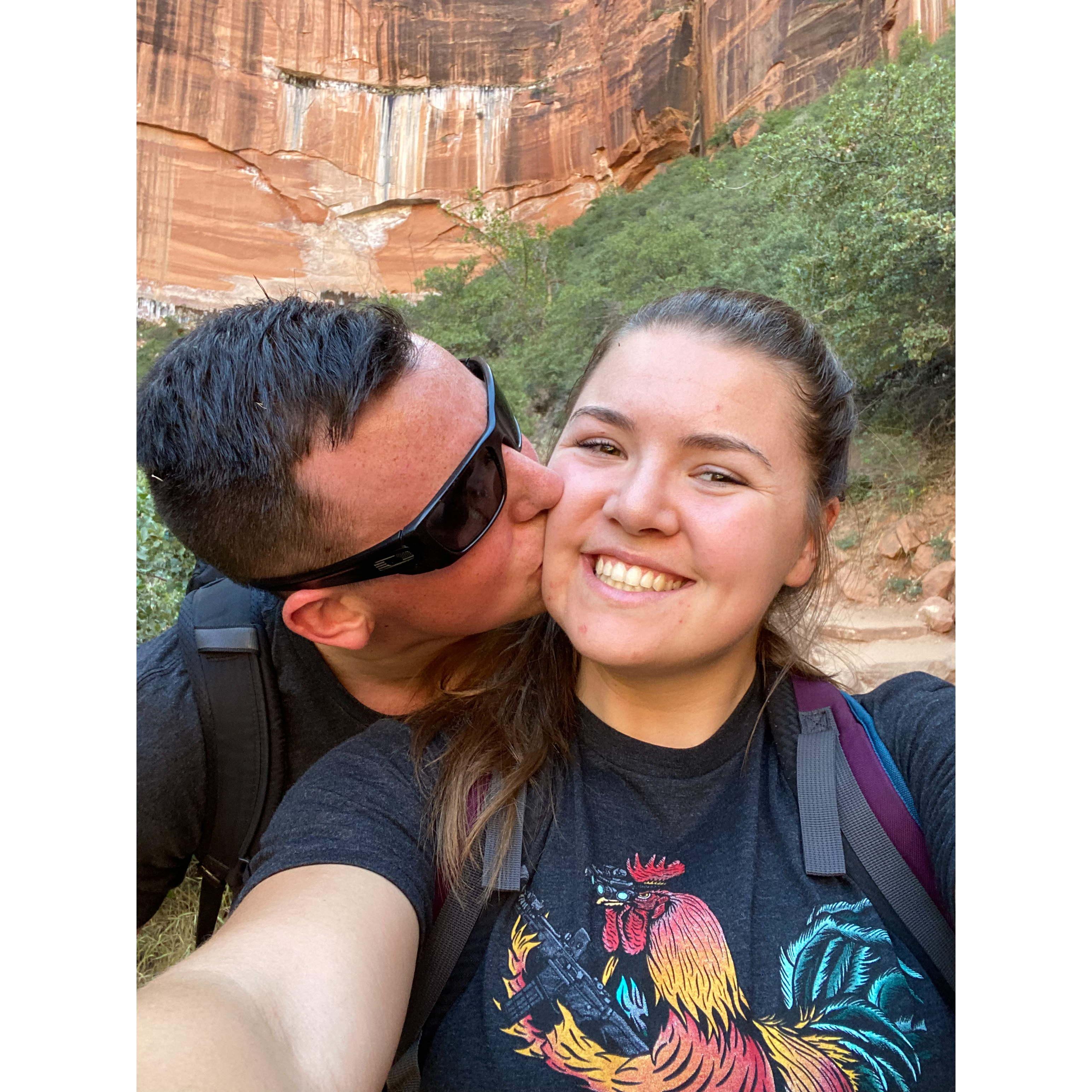 Allll the selfies! Also John bought me this shirt at Black Rifle Coffee in Salt Lake City. Everyone needs a shirt with a rooster in NVG holding a machine gun, right??