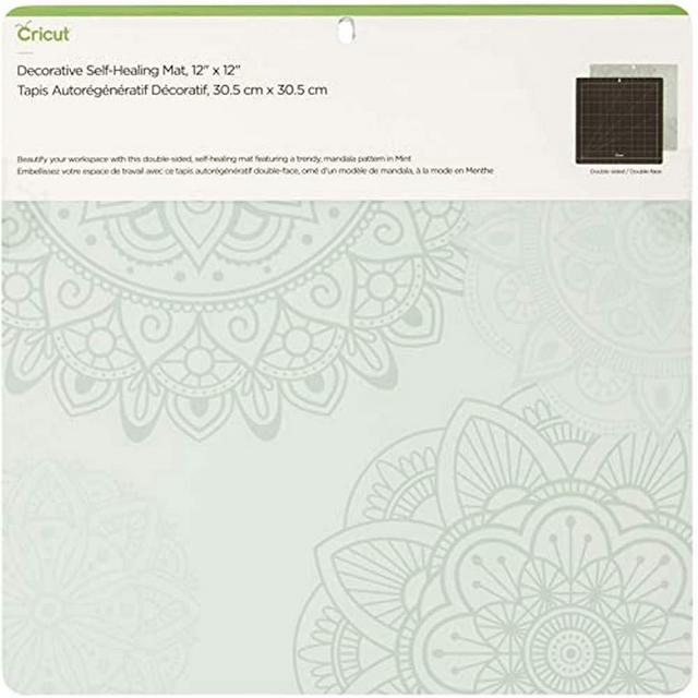 Cricut Self Healing Cutting Mat - Cricut Mat for use with Cricut TrueControl Knife, Rotary Cutter, Craft Knife, Xacto Knife - 12" x 12" [Mint] - 2005434