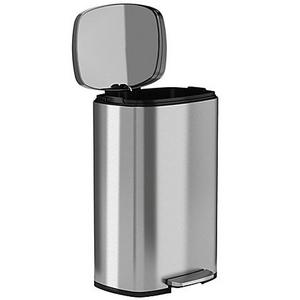 halo™ Premium 50-Liter Stainless Steel Step Trash Can