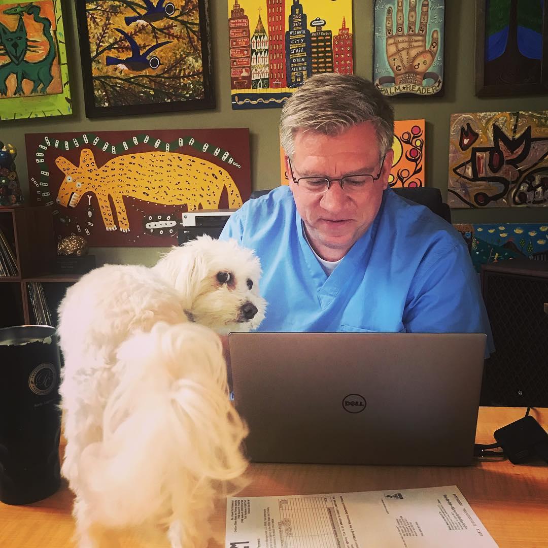 Just your average day in the home office!