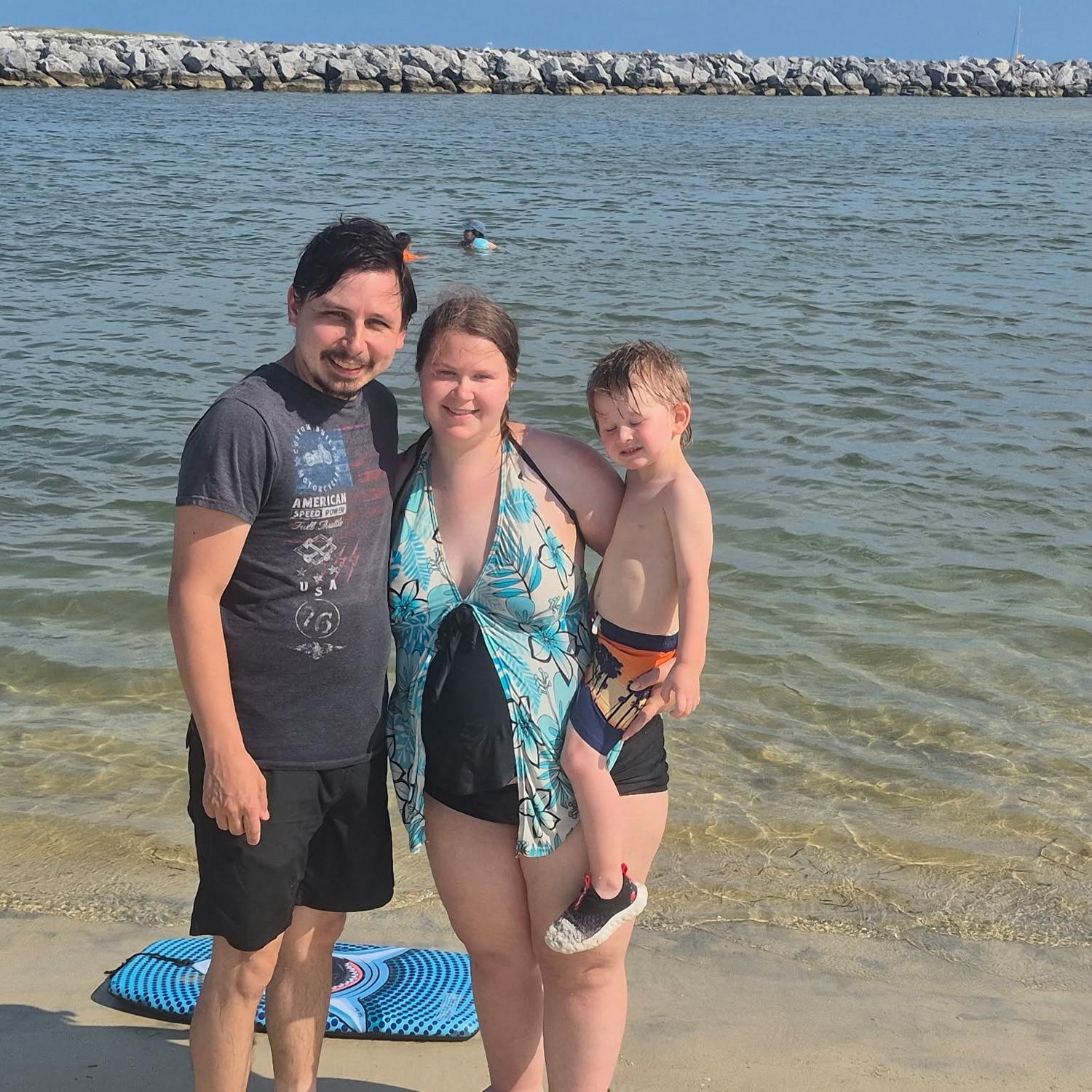 Owen turned 3 just a few days before this picture. He loved the ocean and sand.
