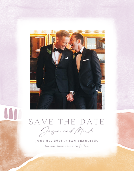 Vallejo Photo | Lilac | Zola Save The Dates