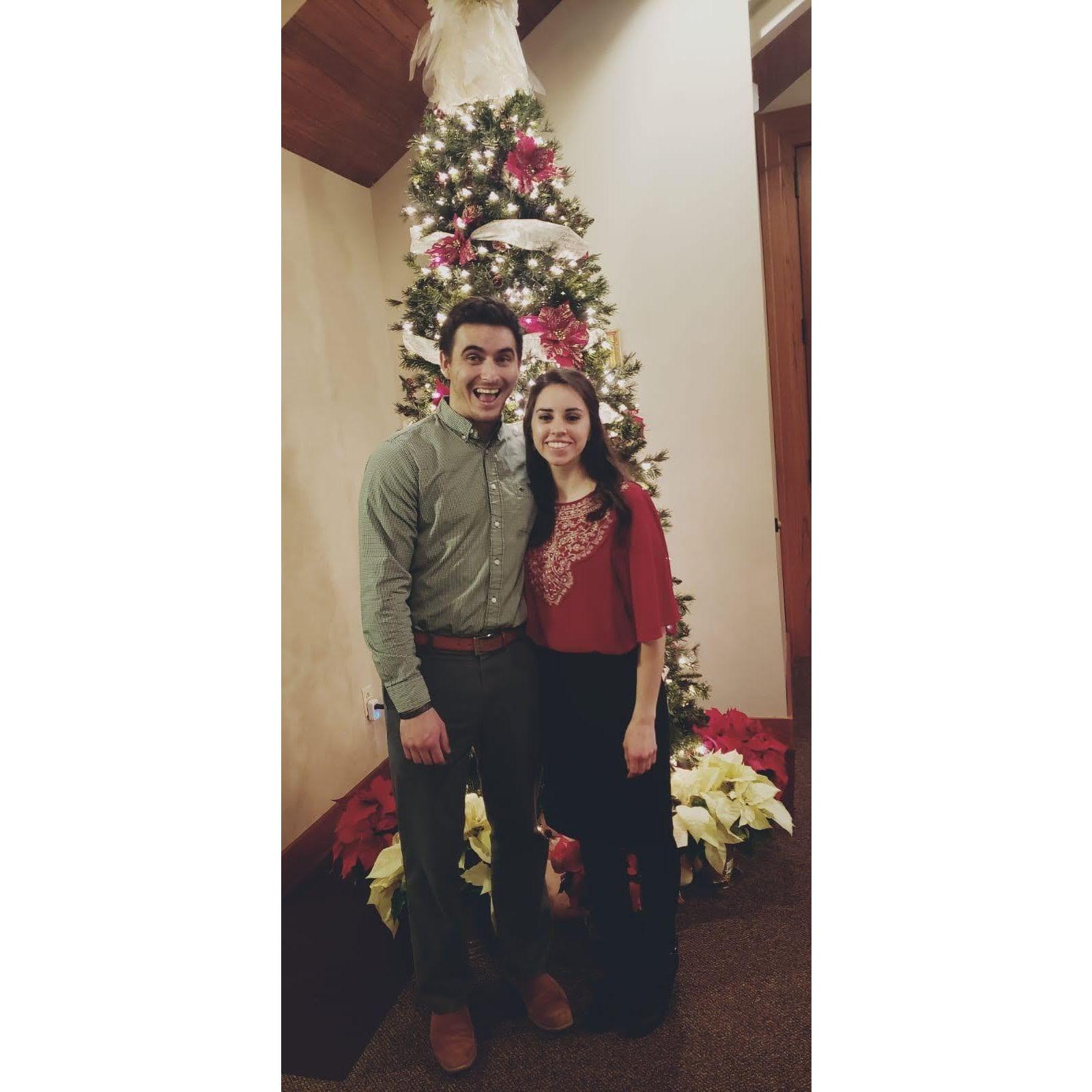 Our first Christmas together in 2019