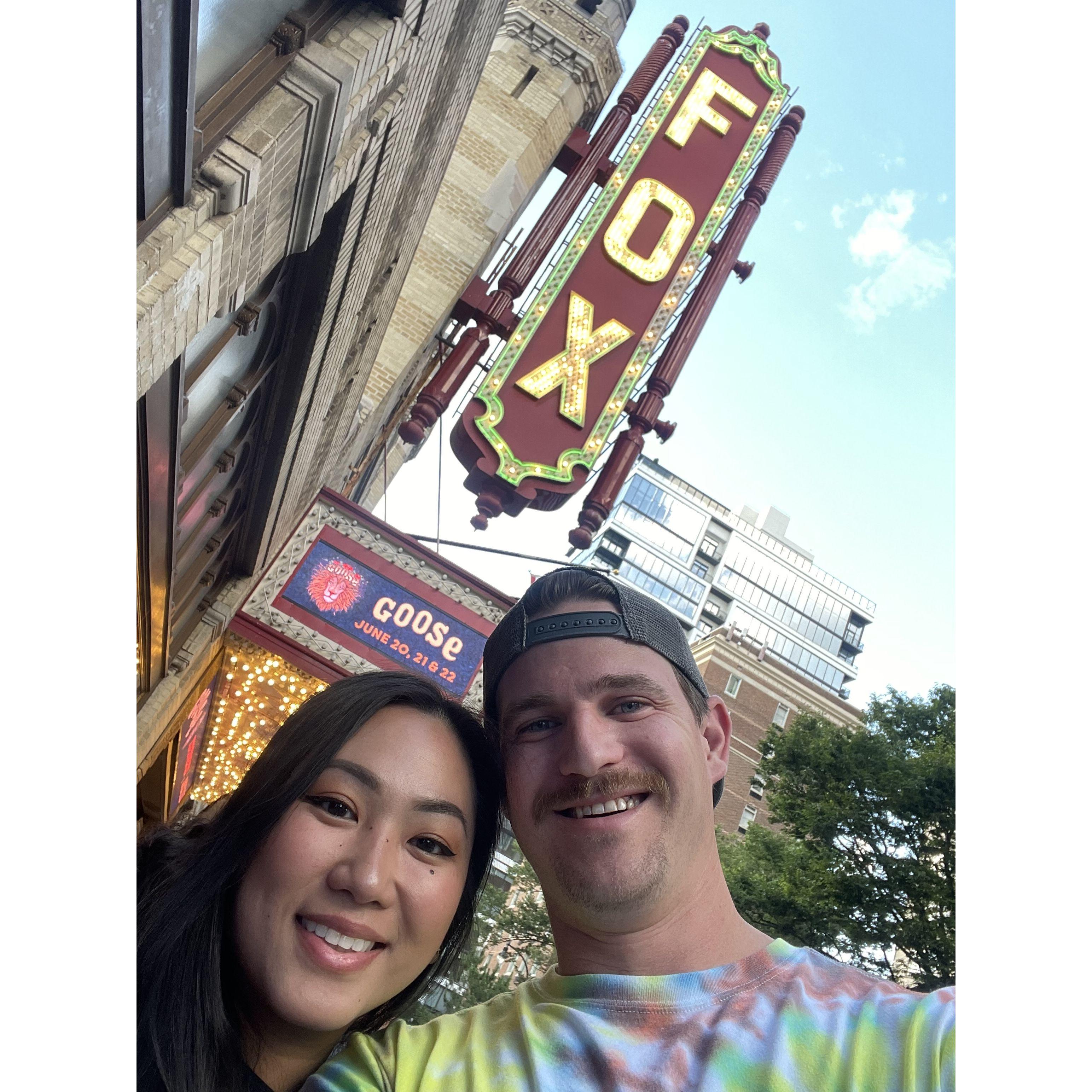 Our first Goose show together!