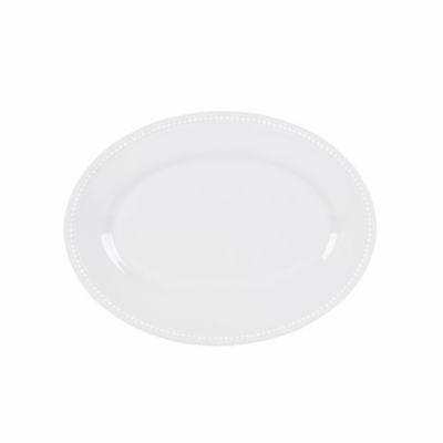 Everyday White® by Fitz and Floyd® Beaded 14-Inch Oval Platter