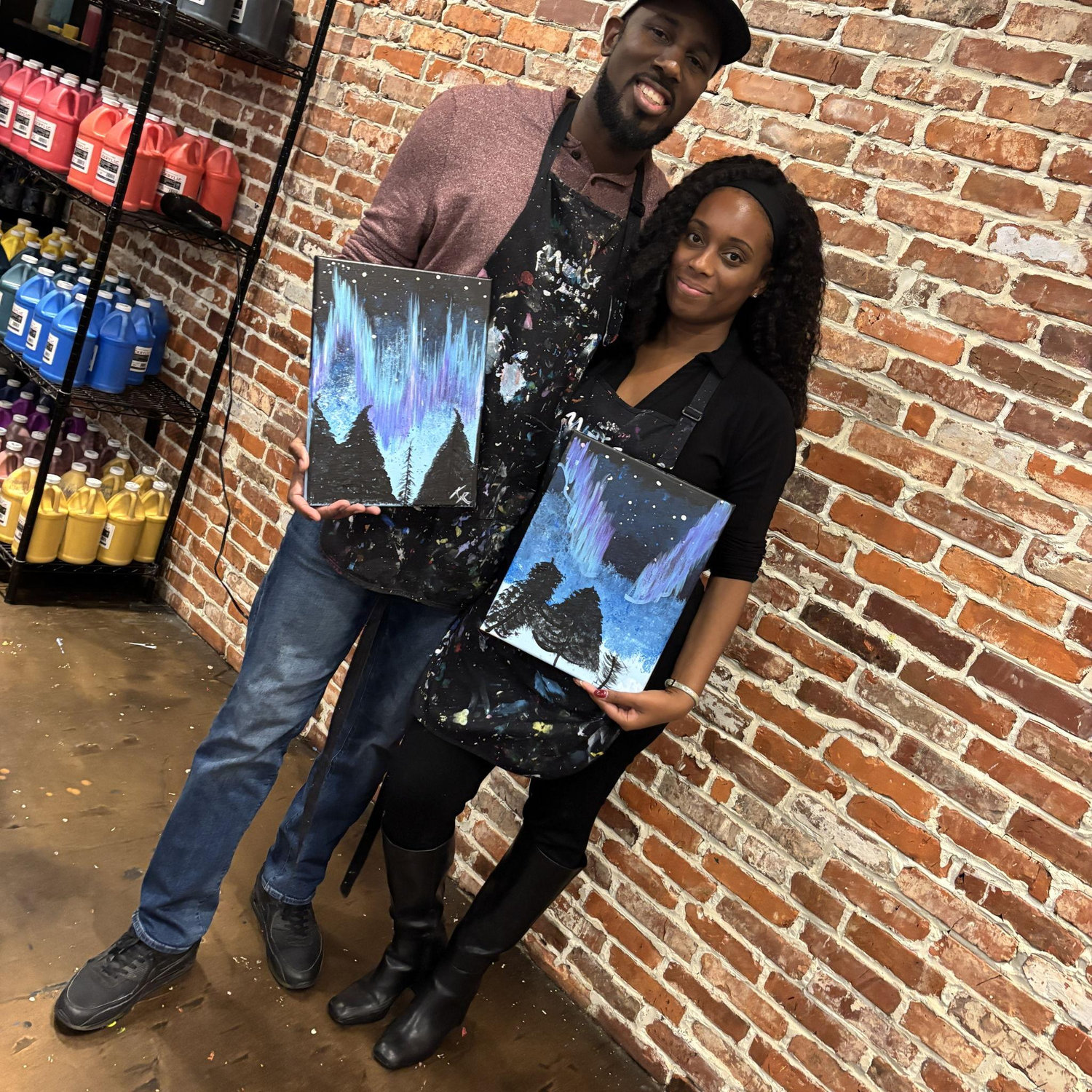 One of our many fun date nights, do you think our art is MoMA worthy! Say Yes!