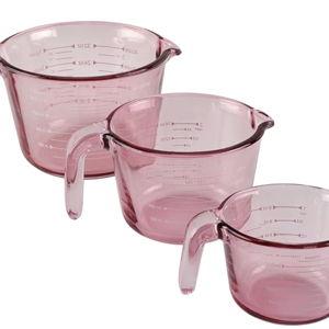 COOK WITH COLOR Glass Measuring Cups - Ideal for Cooking and Baking, Purple