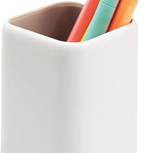 ZUFECY Pen Holder Stand for Desk, Scandinavian Design Desk Organizer Makeup Brush Holder for School, Home, Office (Gray)