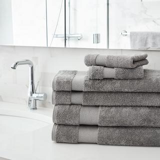 Plush 6-Piece Organic Bath Towel Set