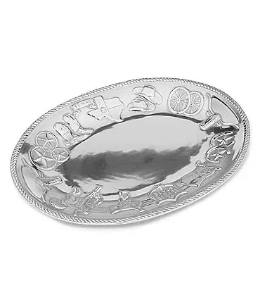 Wilton Armetale Western Texas Handled Metal Tray