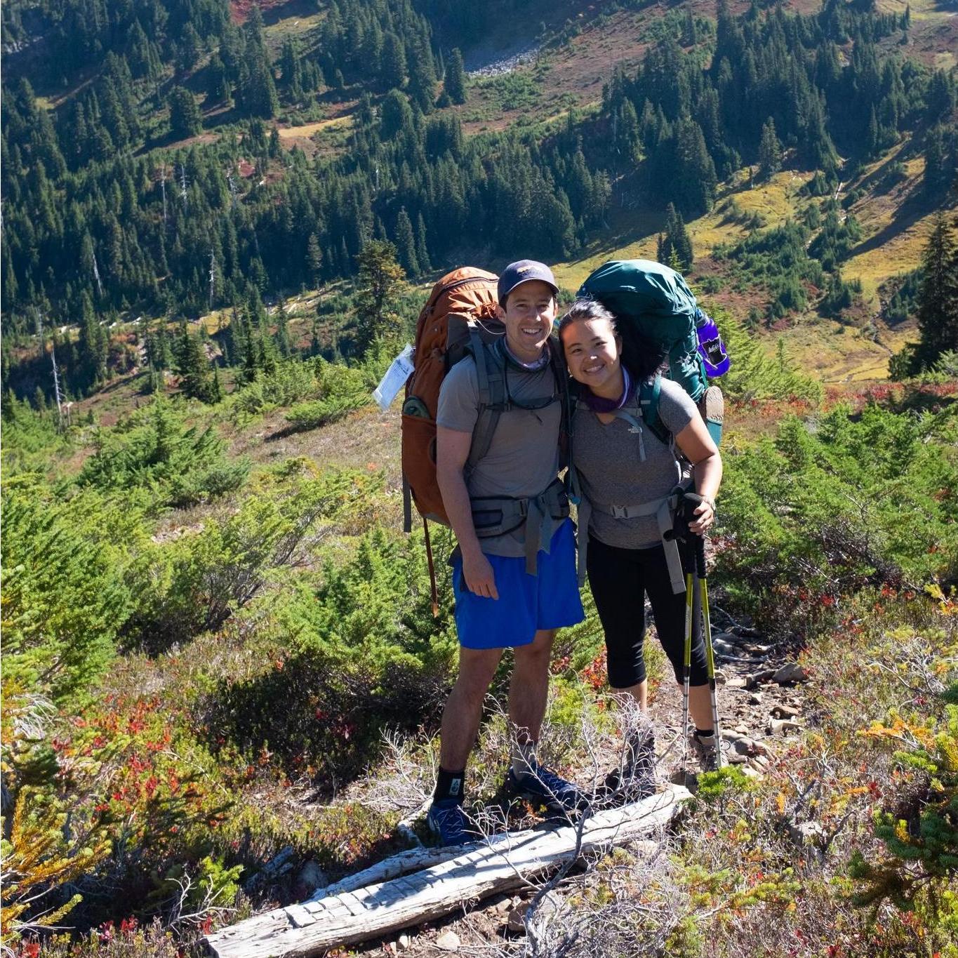 Backpacking in Seven Lakes Basin which was an annual tradition.