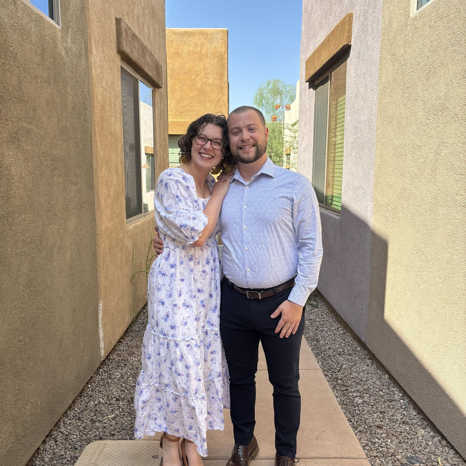 The day we eloped in Tucson!