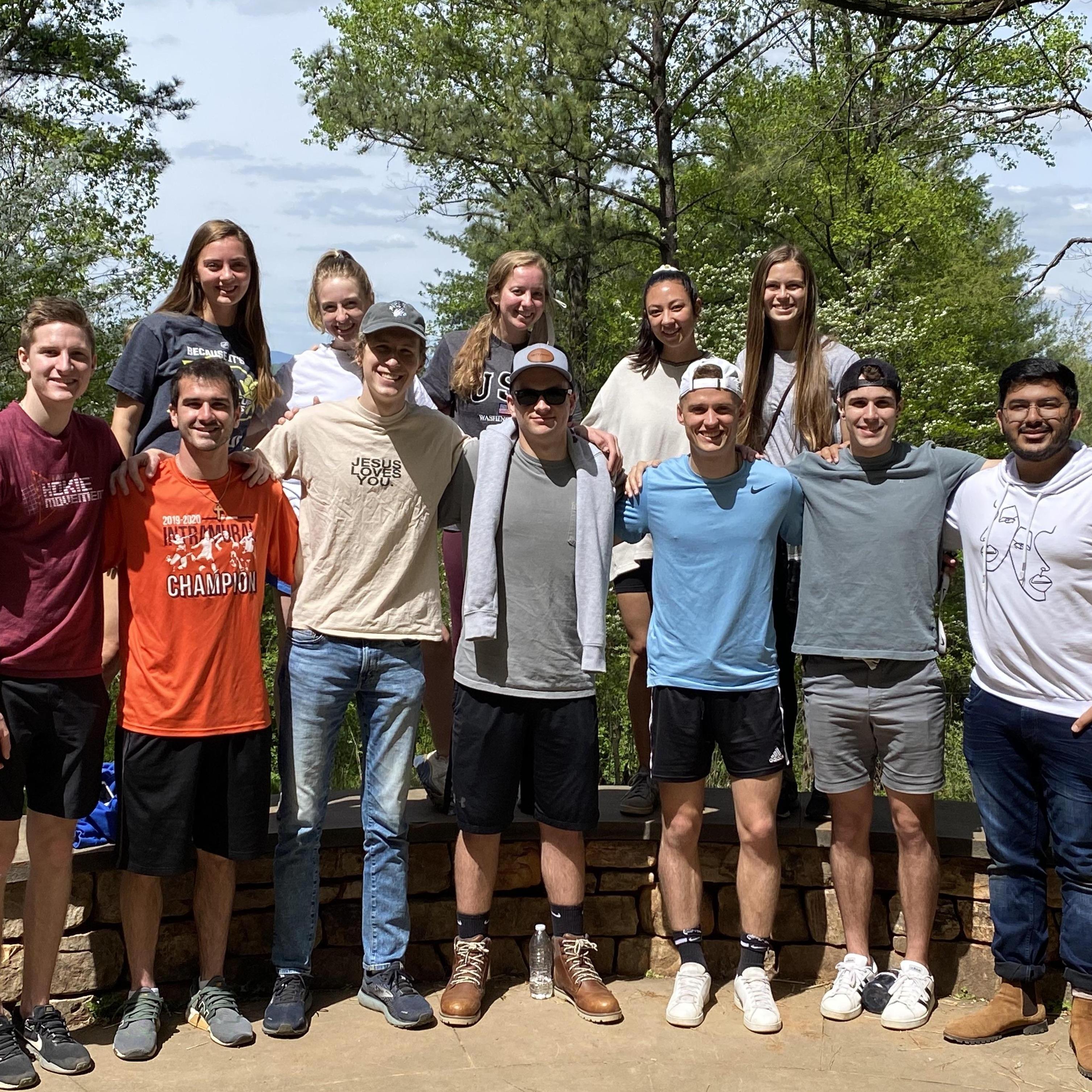 Visiting the Monticello Trail with friends
