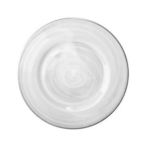 Amazon.com | ChargeIt by Jay Alabaster Rim Glass Charger Plate, Silver: Charger & Service Plates