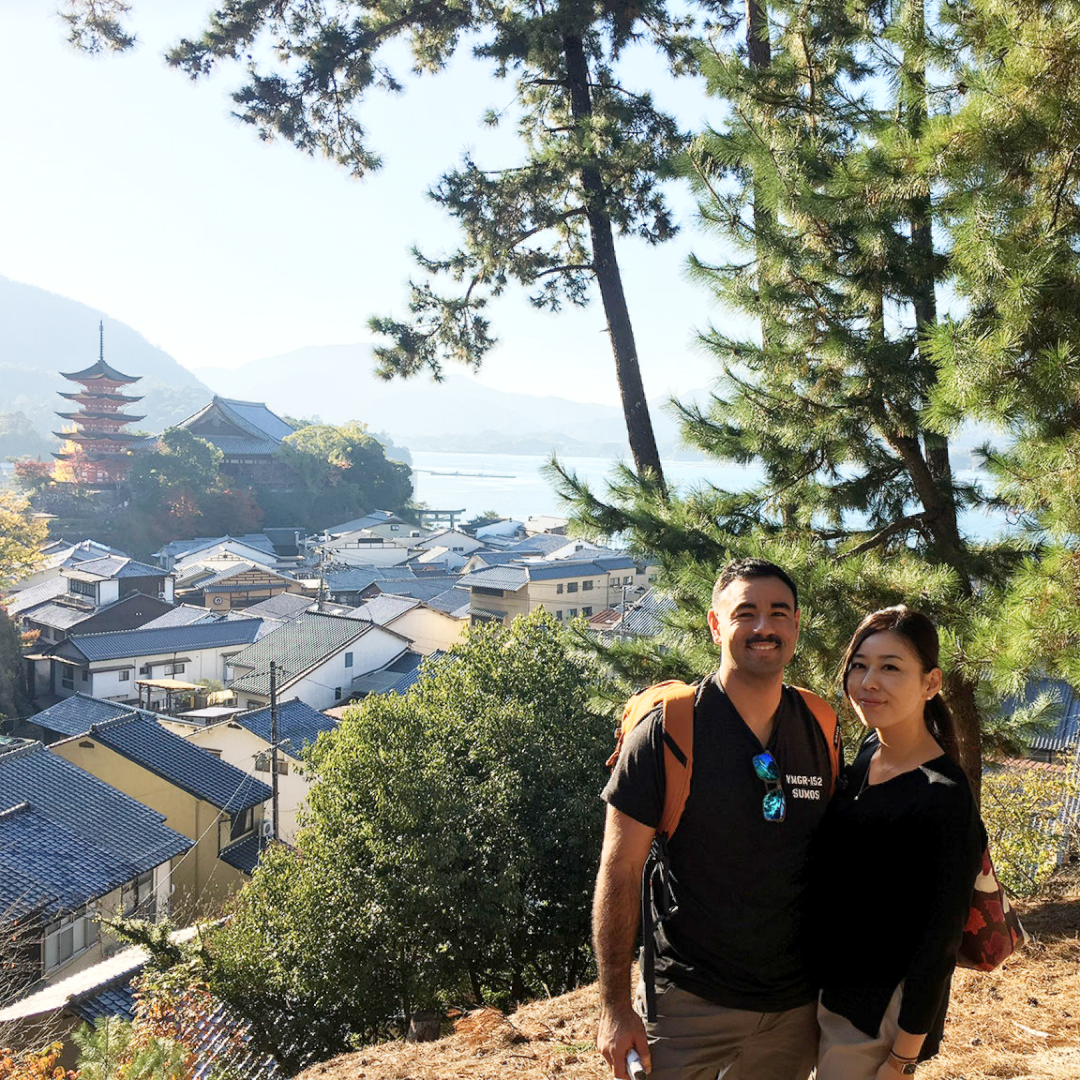 Our first date in Miyajima. 