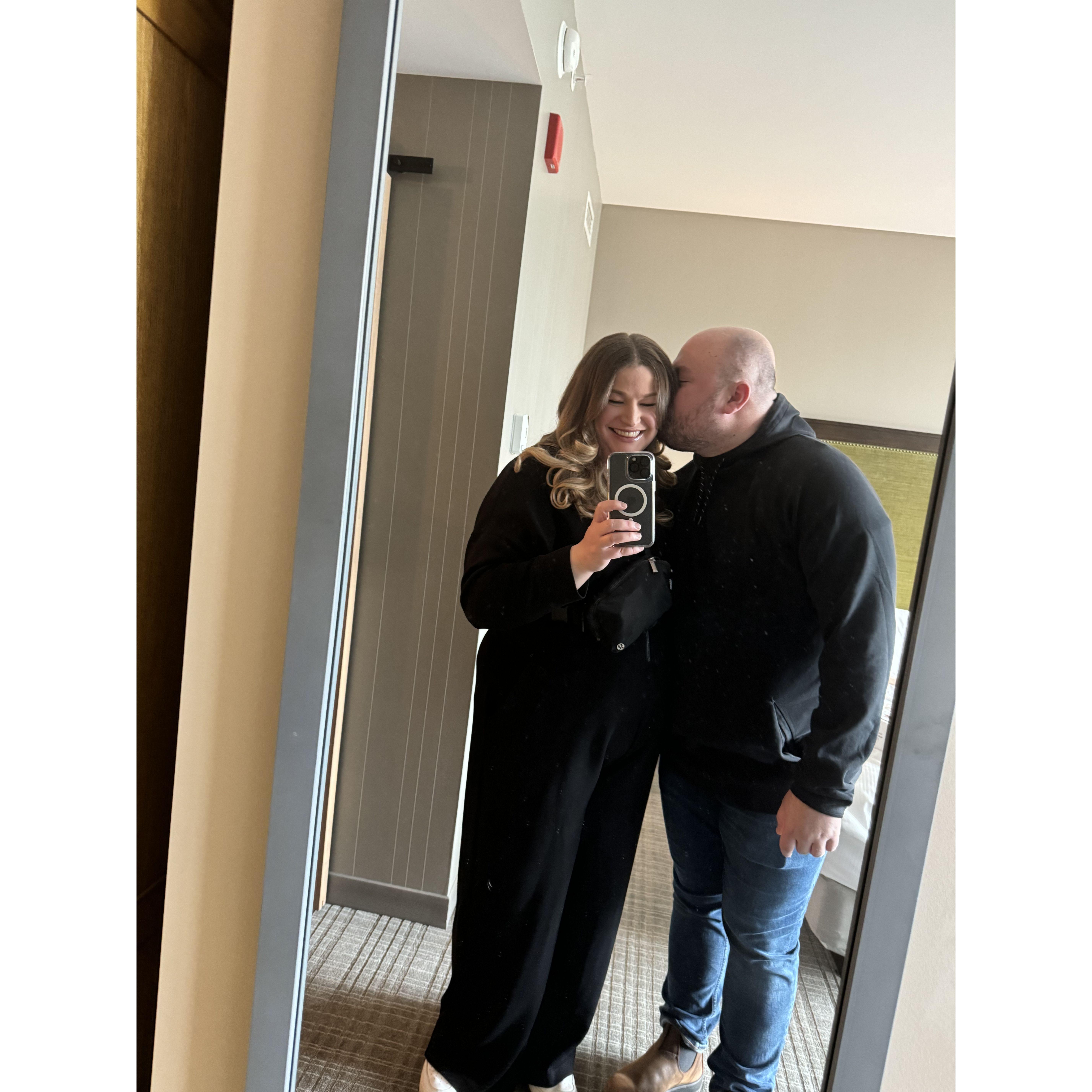 Woke up this morning in Chicago to the news that we got our apartment and were officially moving in together!