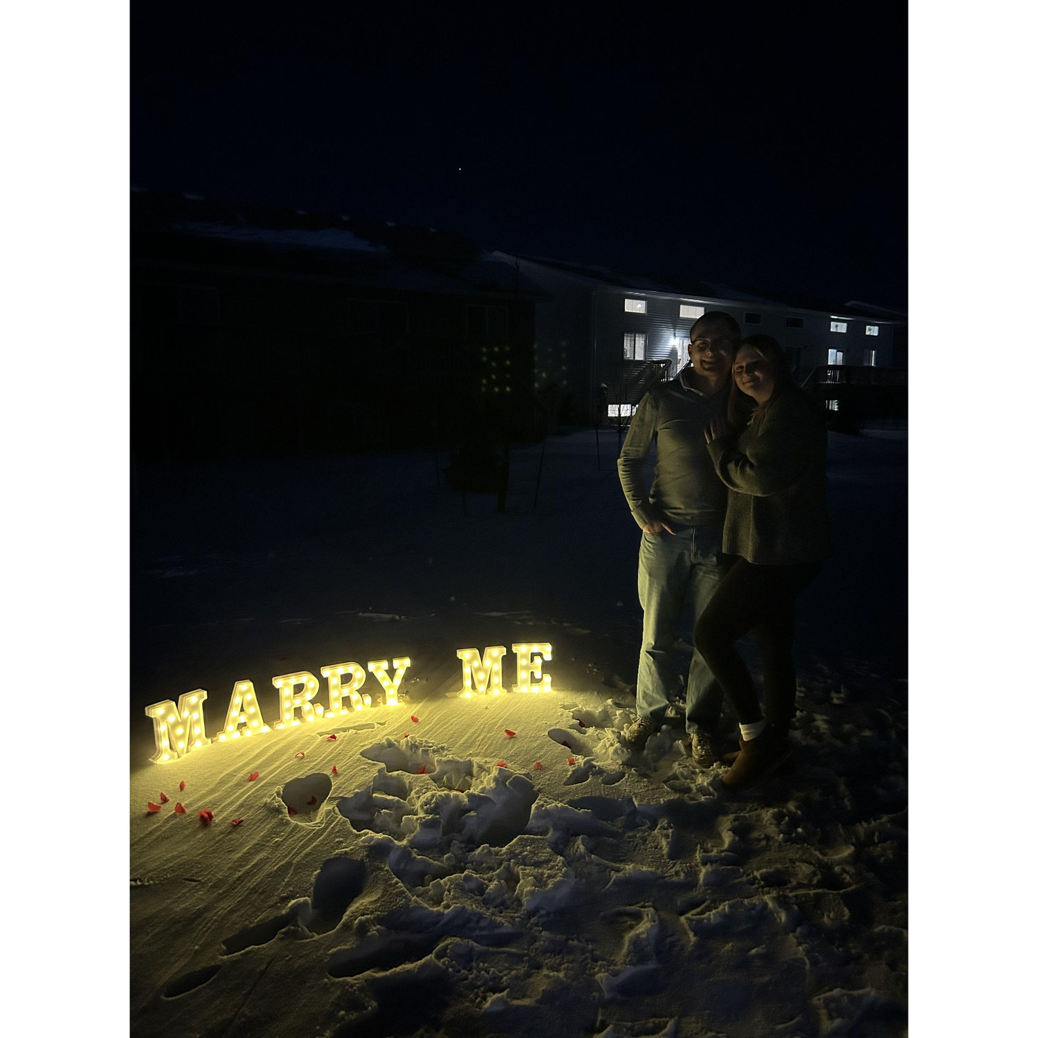 The night we got engaged!