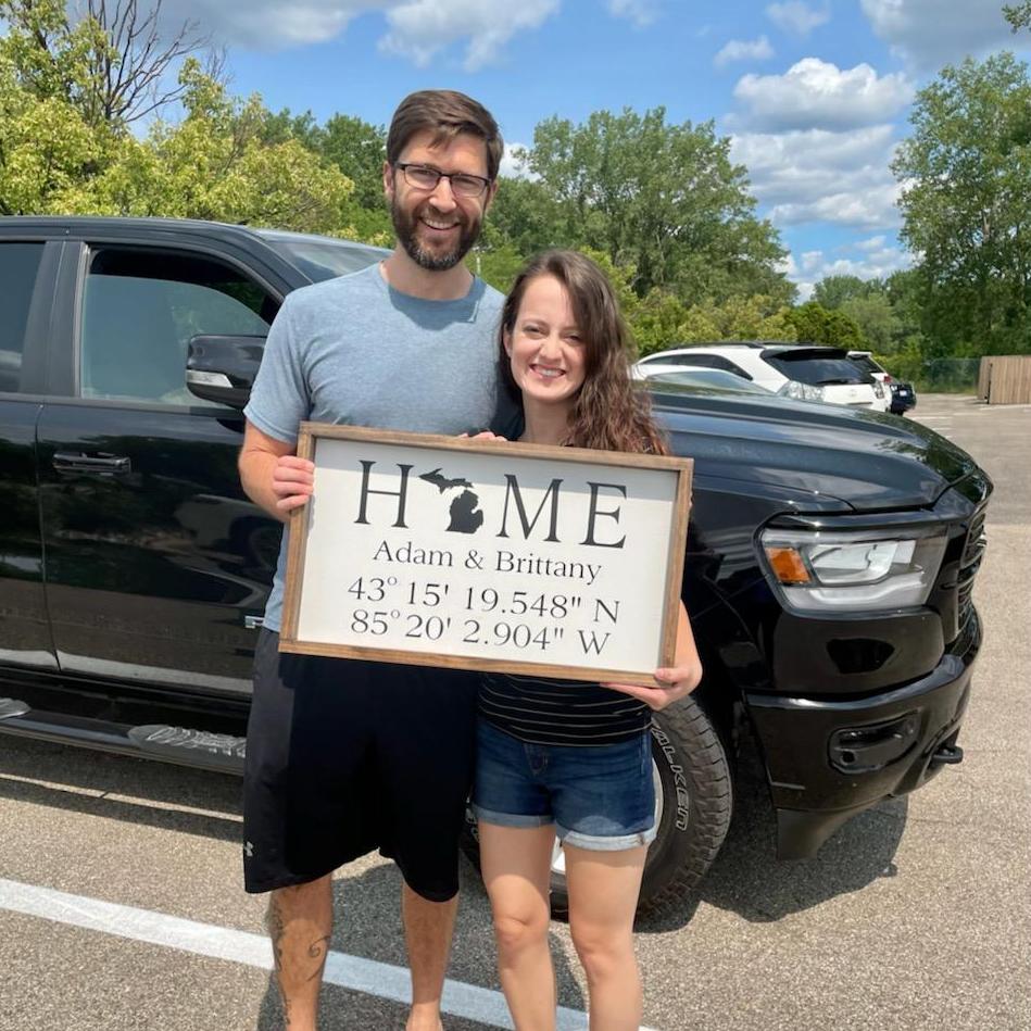 Right after purchasing a new house in Gowen, Michigan!