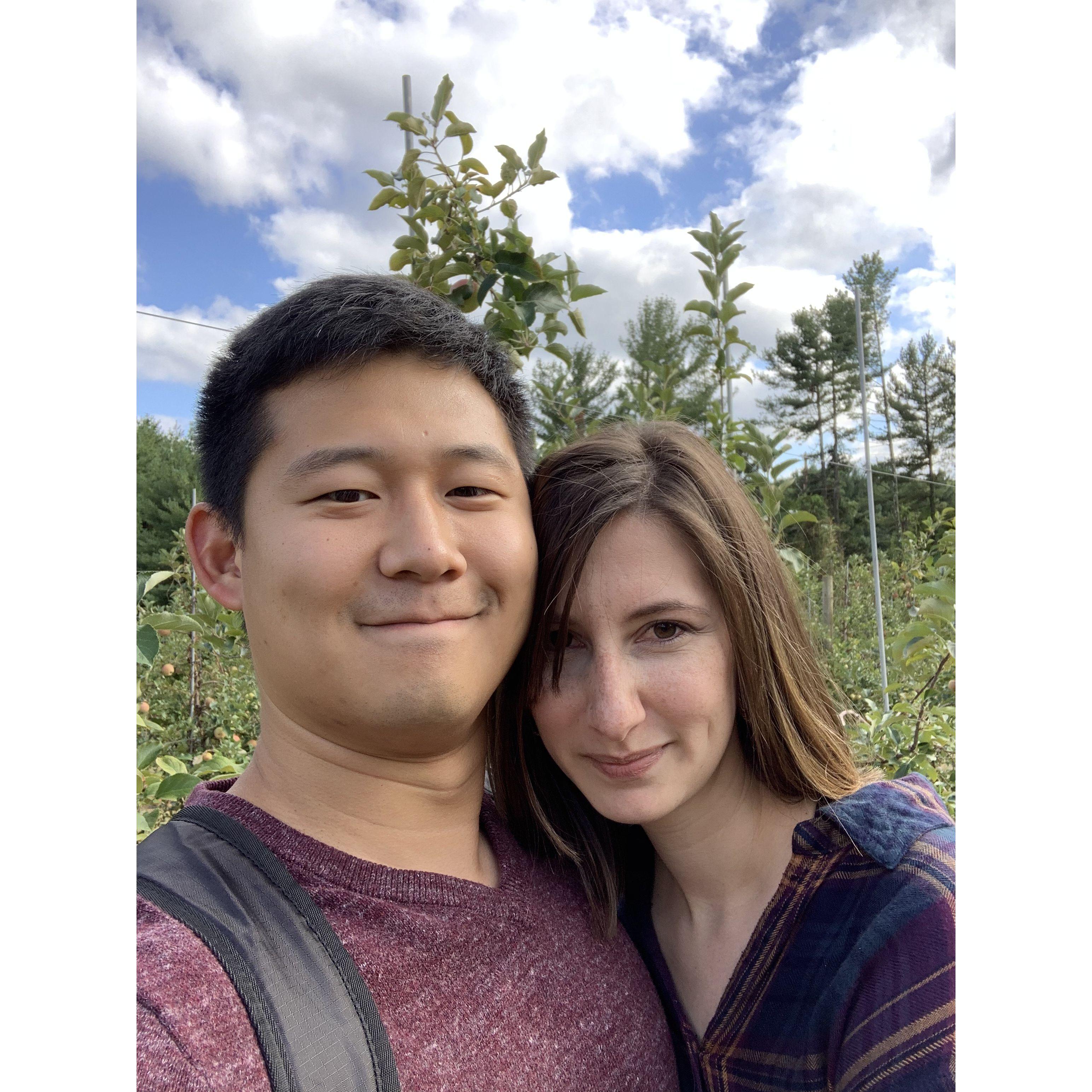 Apple picking at Butler's Orchard, October 2019