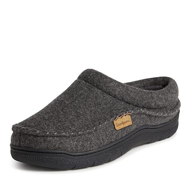 Dearfoams Men's Thompson Memory Foam Clog Slipper