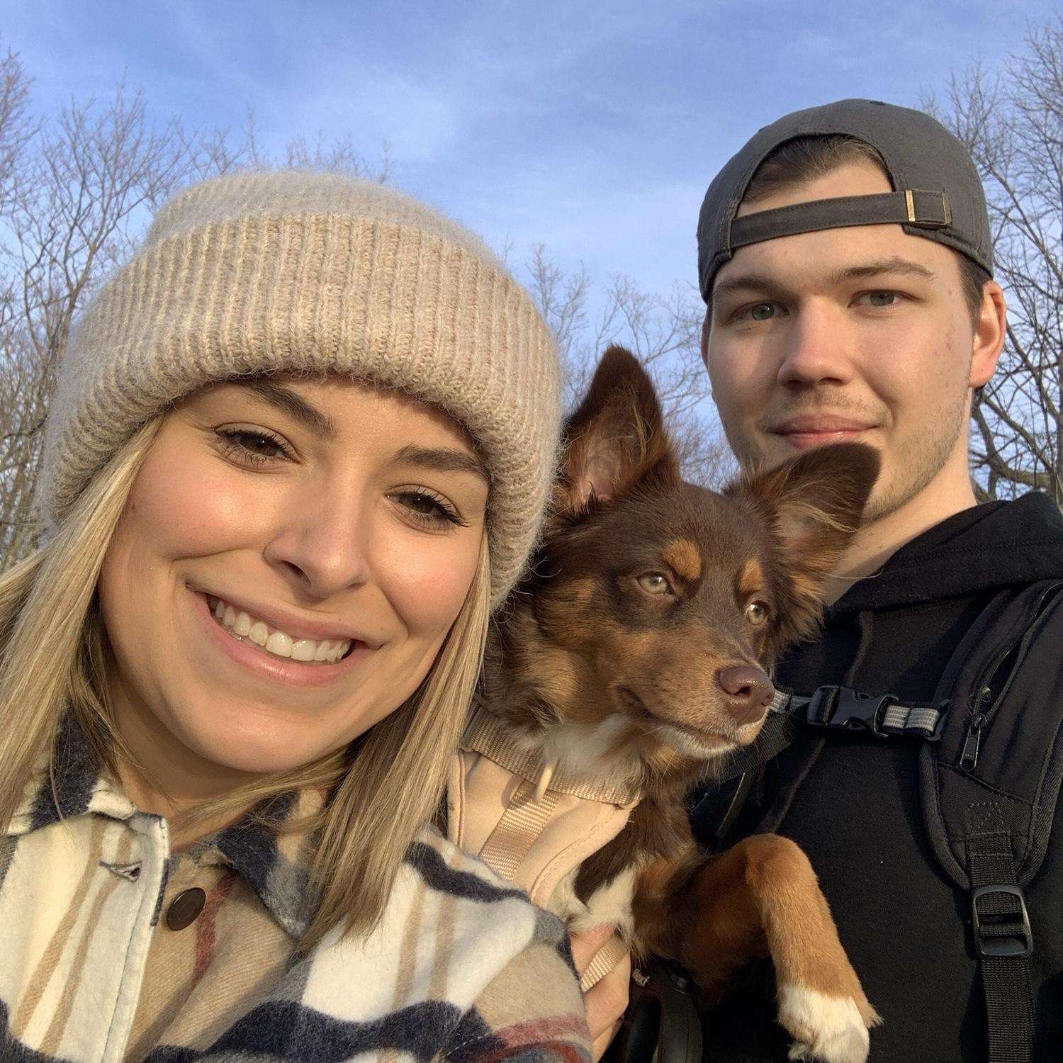 Pictured Rock with our dog, Millie - November 2020