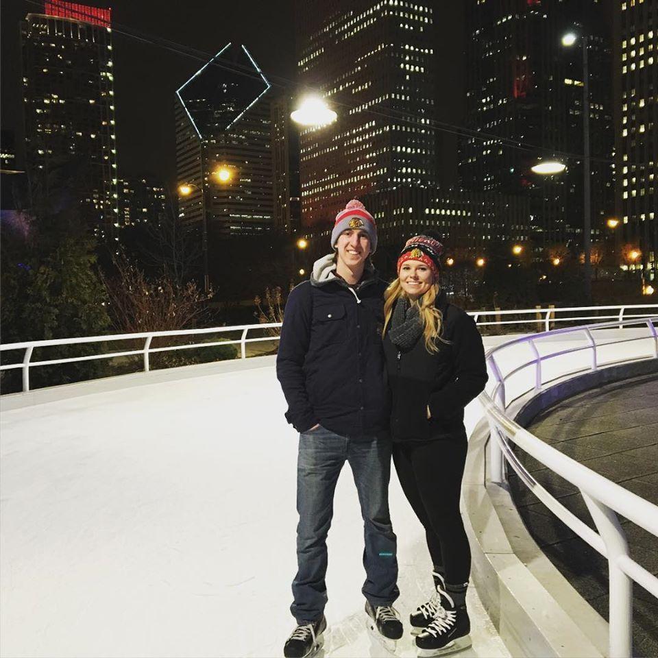 Skating at Maggie Daley Ice Skating Ribbon 
2016