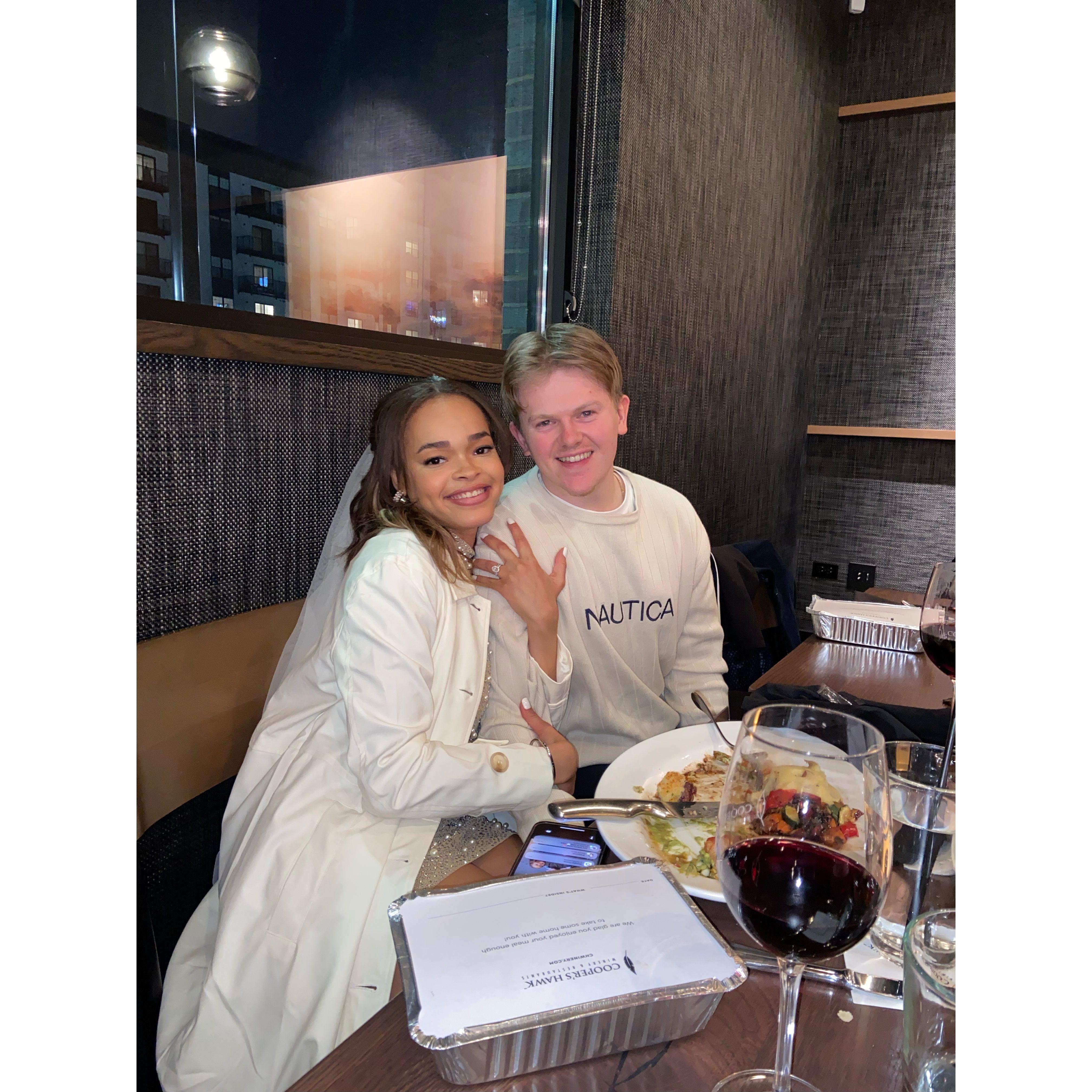 At Z's favourite restaurant