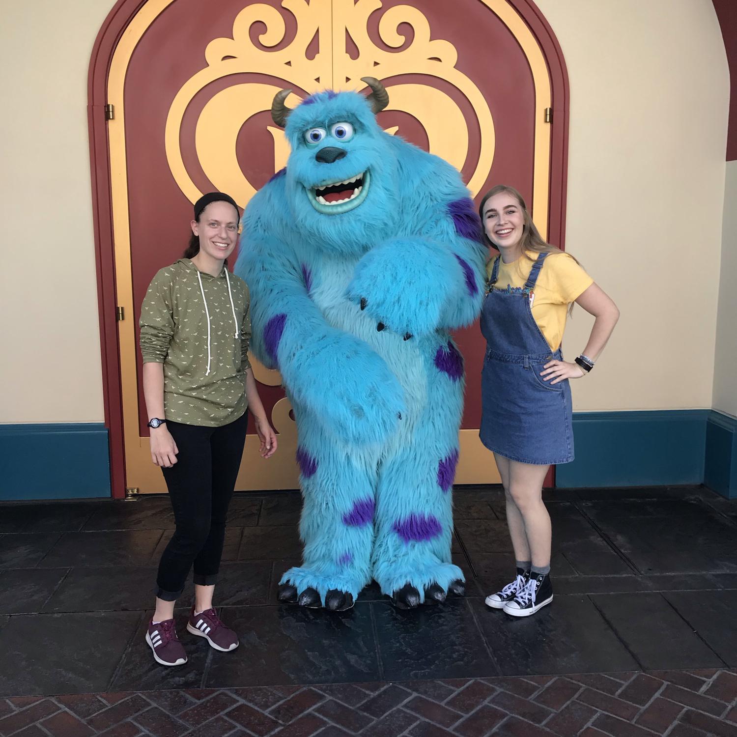 Sulley met Sulley at Disneyland during the Halloween season in 2019.