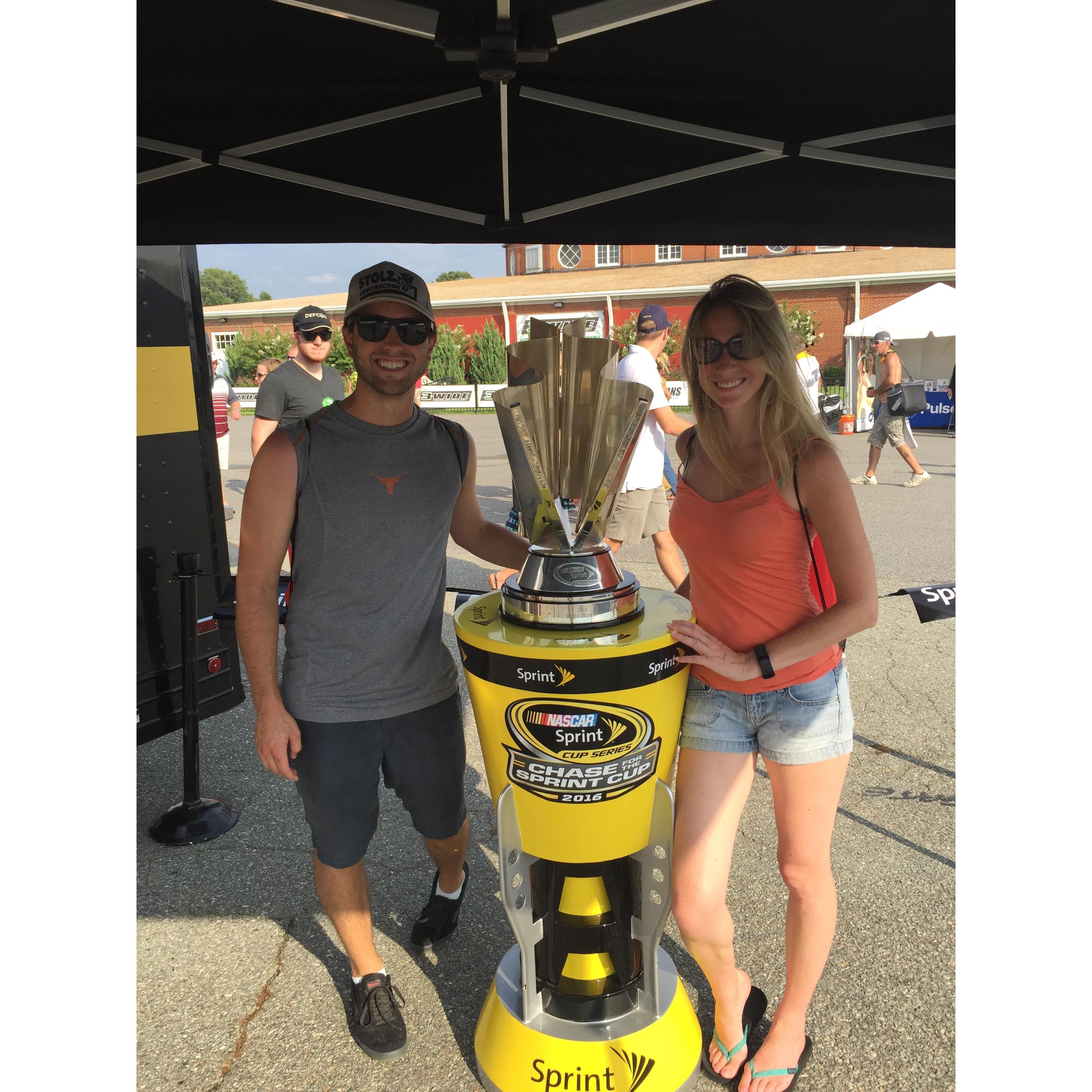 At our first NASCAR race in Richmond