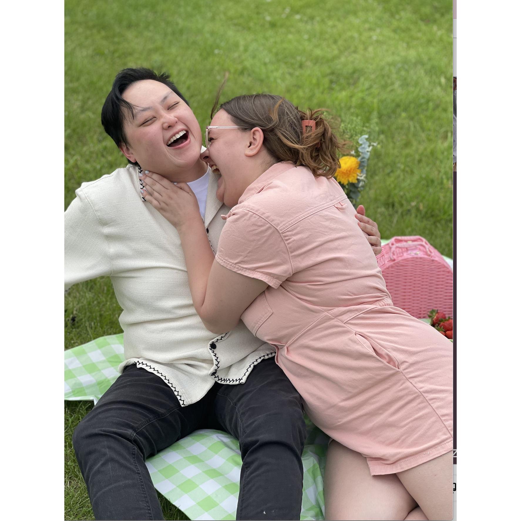 Anna's proposal: so much laughter, so much joy!