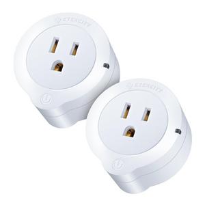 Etekcity 2 Pack Voltson Wi-Fi Smart Plug Mini Outlet with Energy Monitoring, No Hub Required, ETL Listed, White, Works with Alexa, Google Assistant and IFTTT