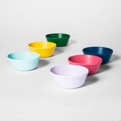 15.5oz 6pk Plastic Kids Bowls - Pillowfort&#8482;