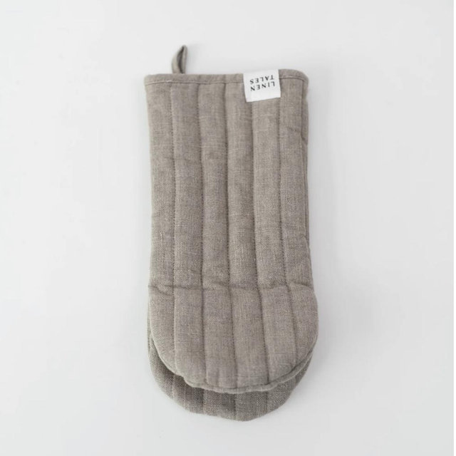 Natural Linen Oven Mitt