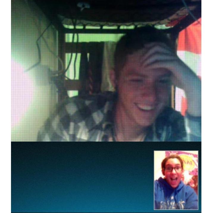 September 2012 - Skype dates were common in our long-distance relationship!
