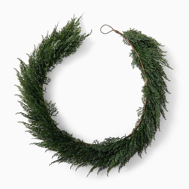 Subtle Glitter Botanicals Garland, 60"