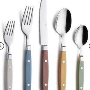 ANNOVA 20 Piece Silverware Set Stainless Steel Retro/Rivet Colorful Handle Assorted Color - Morendi Mix