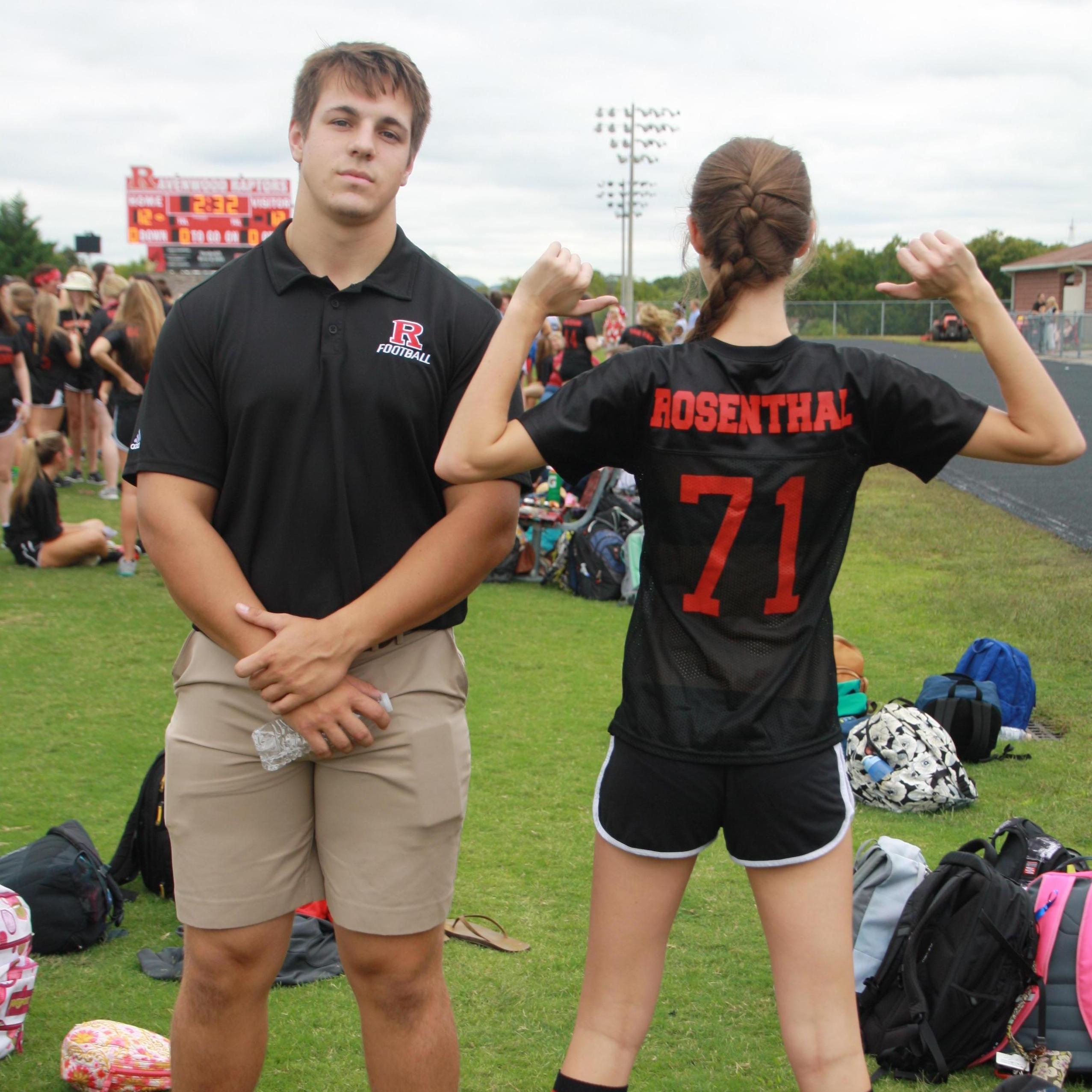 Homecoming 2015
Joe coached Sarah in powderpuff football